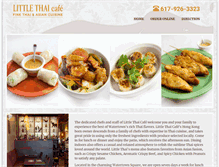 Tablet Screenshot of littlethaicafewatertown.com